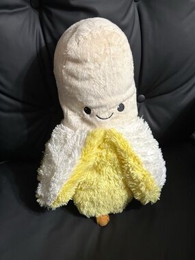 Squishable Banana Plush Peeled Banana Kawaii Food Plushie Stuffed Animal